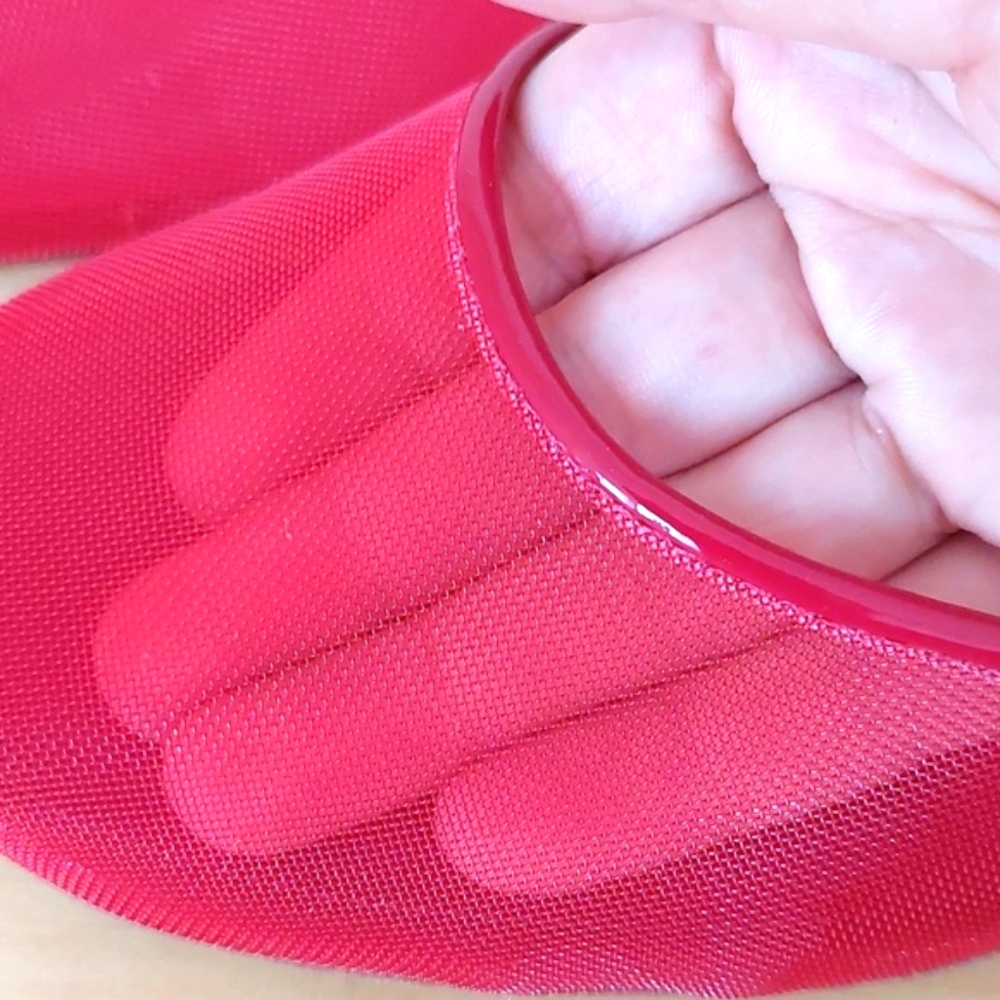 Reformation Red Mesh Sandals - Picture 12 of 15